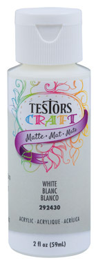 2OZ White Matte Acrylic Paint