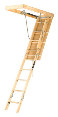 ATTIC LADDER WOOD 8'9"H