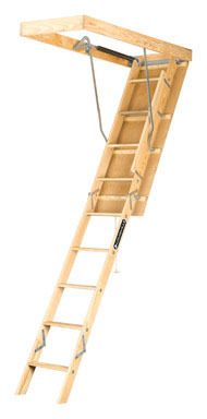 ATTIC LADDER WOOD 10'H