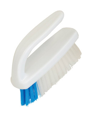 Quickie 4 in. W Plastic Handle Scrub Brush