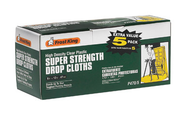 .47MIL 9X12 DROP CLOTH 5PK