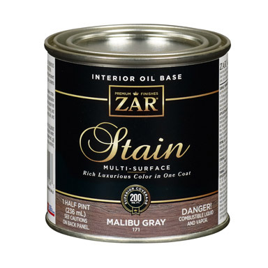 Zar 1/2PT Malibu Gray Wood Stain