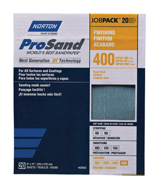 400 G SANDPAPER X-F 20PK