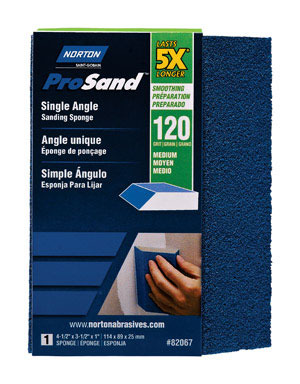 5X SINGLE ANG SPONGE PK 120 GRIT