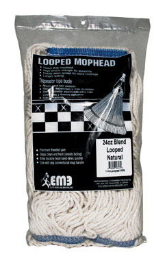 Looped Mophead Lg White