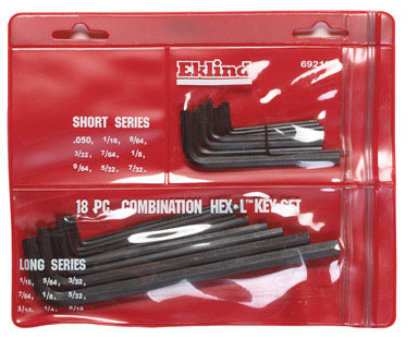 HEX KEY COMBO SET L 18PC