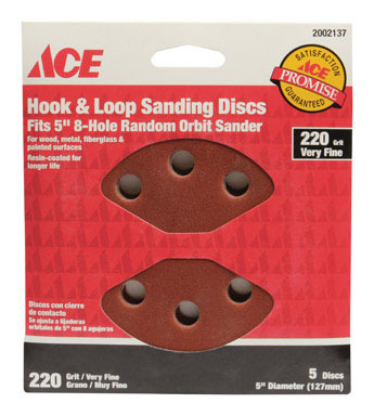 Ace 5" H & L Sanding Disc 220g