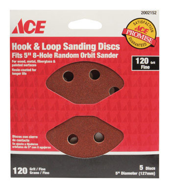 Ace 5" H & L Sanding Disc 120g