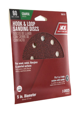 Ace 5" H & L Sanding Disc 60g