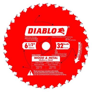 WD&MTL BLD 6-1/2"32T BK