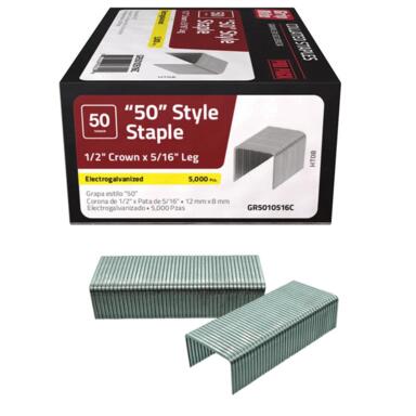 STAPLE 21GA 1/2X5/16" EG 5M