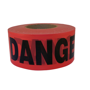 C.H. Hanson 1000 ft. L X 3 in. W Plastic Danger Barricade Tape Red