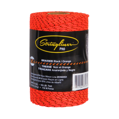 500' Orange Bonded Braided Line