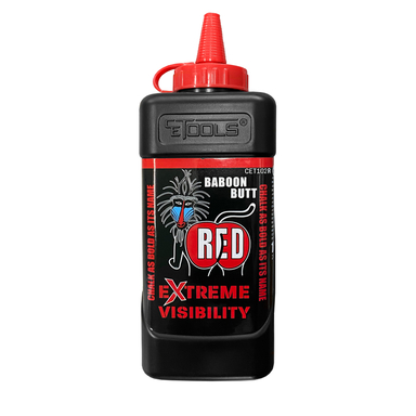 CE Tools 10 oz Permanent Extreme Visibility Chalk Powder Baboon Butt Red 1 pk