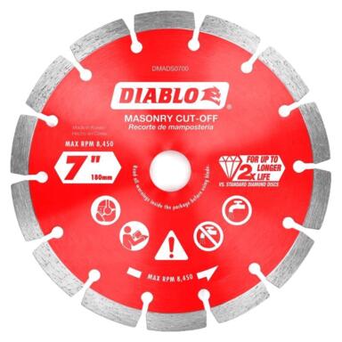 MASNRY DISC DMND SEG 7"