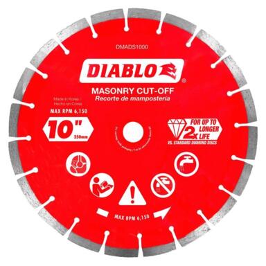 MASNRY DISC DMND SEG 10"