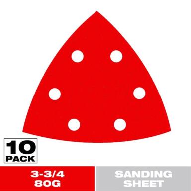 SAND SHT 3-3/4"80G 10PK