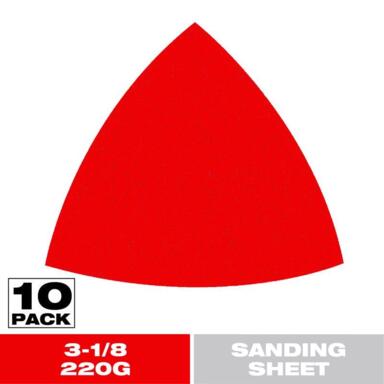 220 GRIT 3 1/8 TRI SAND 10PK