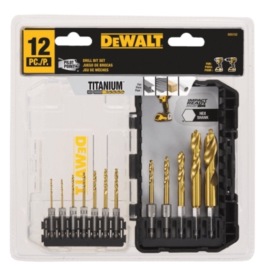 DEWALT TITANIUM DRLBIT SET 12PC