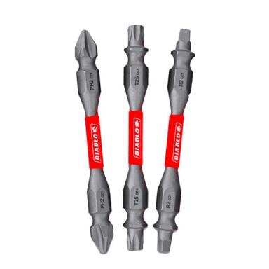 DE DRIVR BIT SET 2.5"3PC