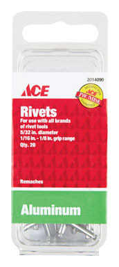 RIVET AL5/32X1/8ACE 20PK