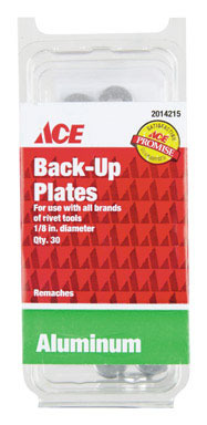 30PK 1/8" Back-Up Plates