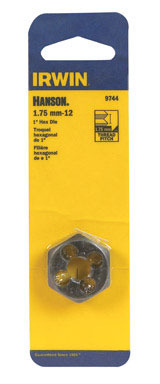 Die 1" Hex 12mm-1.75 Mm