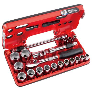 Sckt Tl Set Mm 1/2"21pc