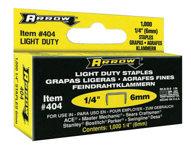 STAPLE LTDTY 1/4" PK1000