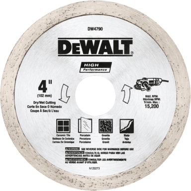 Dw Tile Diamnd Blade 4"x5/8"