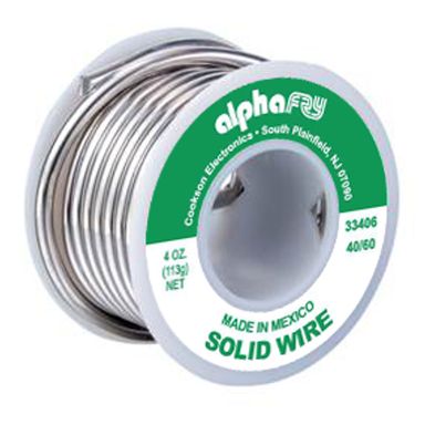 4OZ 40/60 Solid Wire Solder