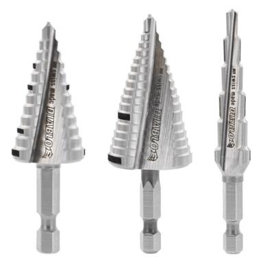 STEP DRILL BIT SET 3PC