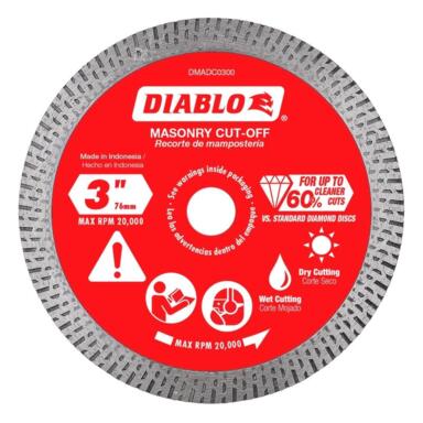 3" DIAMOND CONT CUT OFF DISC MAS