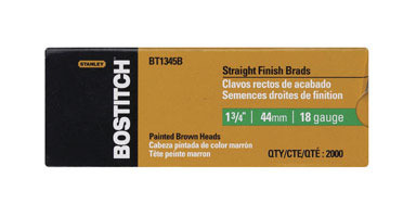Bostitch 1-3/4 in. 18 Ga. Straight Strip Brad Nails Smooth Shank 2000 pk