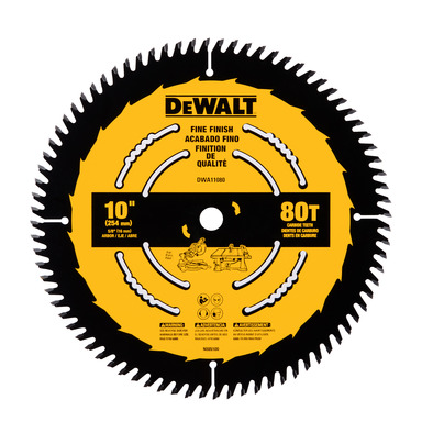 DW 10" 80T Circular Saw Blade