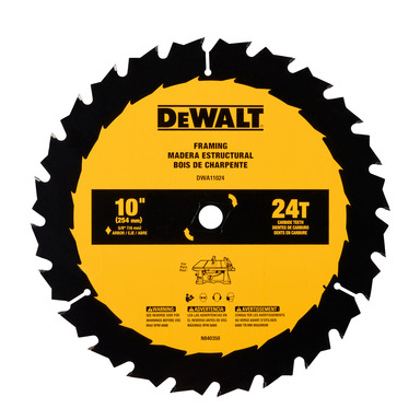 DW 10" 24T Circular Saw Blade