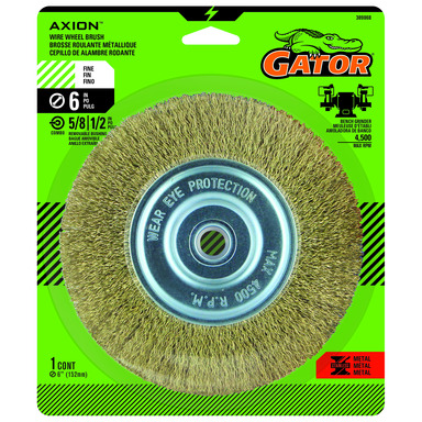 WIRE WHEEL BRUSH FINE 6"