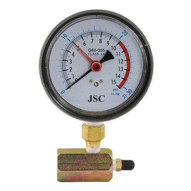 PRESSURE GAUGE BLK 15PSI