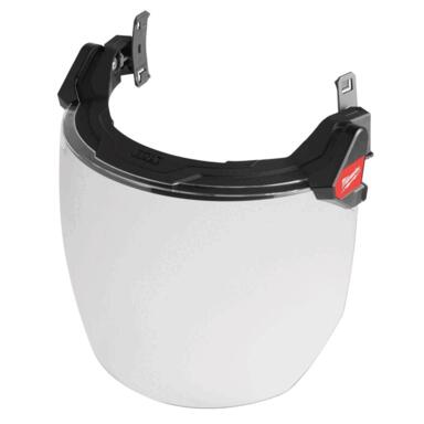 FACE SHIELD CLR BLK 10"