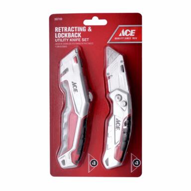 Ace 2P Retractable Utility Knife