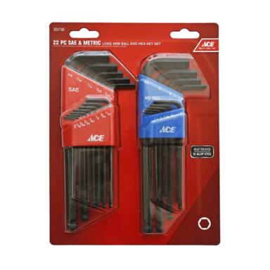 Hex Key Set Mtr&sae 22pc
