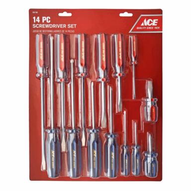 SCREWDRIVER SET STL 14PC