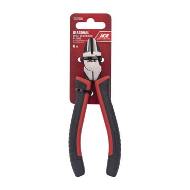 DIAGONAL PLIRS BLK/RD 6"