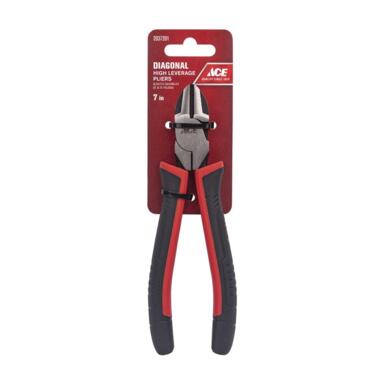 DIAGONAL PLIRS BLK/RD 7"