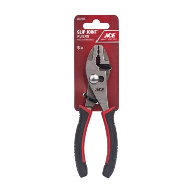 SLIP JONT PLRS BLK/RD 6"