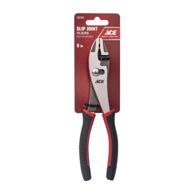 SLIP JONT PLRS BLK/RD 8"