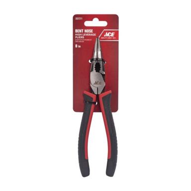 Ace 8" Chrome Bent Nose Pliers