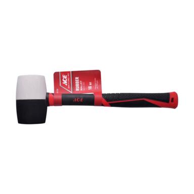 Mallet Rbbr Blk/wht 16oz