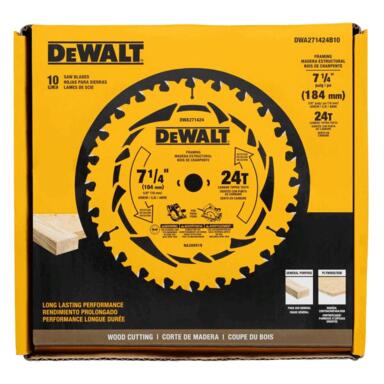 Disco Dewalt 7-1/4"x24t
