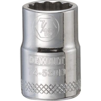 SCKT3/8"DR 7/16" 12PT
